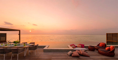 Sunset Three Bedroom Water Suite with Pool, Four Seasons Resort Maldives at Kuda Huraa