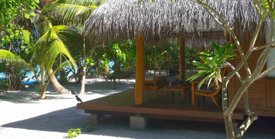 Terrasse, Beach Villa, Medhufushi Island Resort