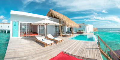 Terrasse, Superior Water Villa with Pool, Emerald Maldives