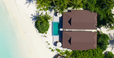 Luftaufnahme, 2 Bedroom Lagoon Beach Villa | The Standard Maldives