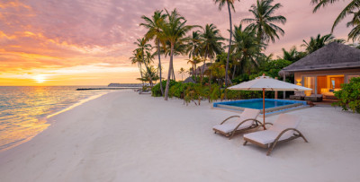 Pool Sunset Beach Villa, Baglioni Resort Maldives